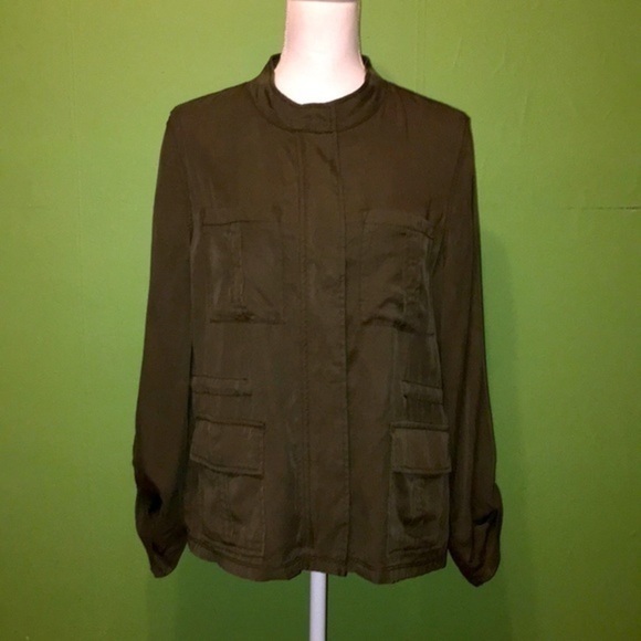 SANCTUARY lightweight utility jacket in olive - Picture 2 of 12